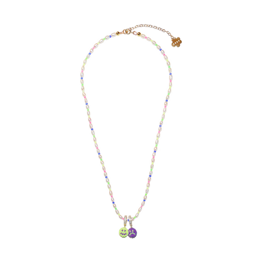 SNBC Laughing and Crying Face Natural Pearl Necklace