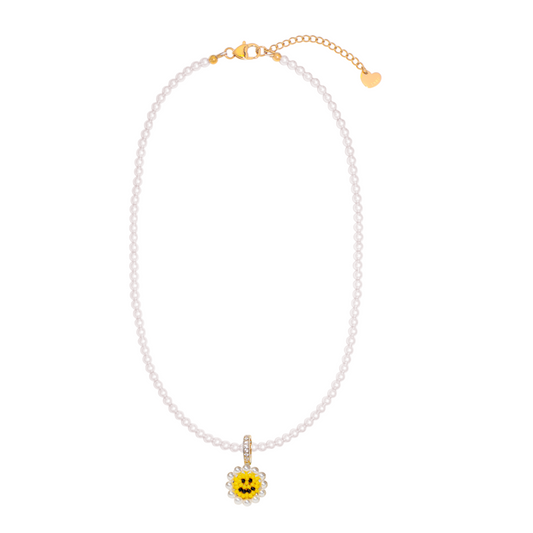 SNBC Smiling Dandelion Pearl Necklace