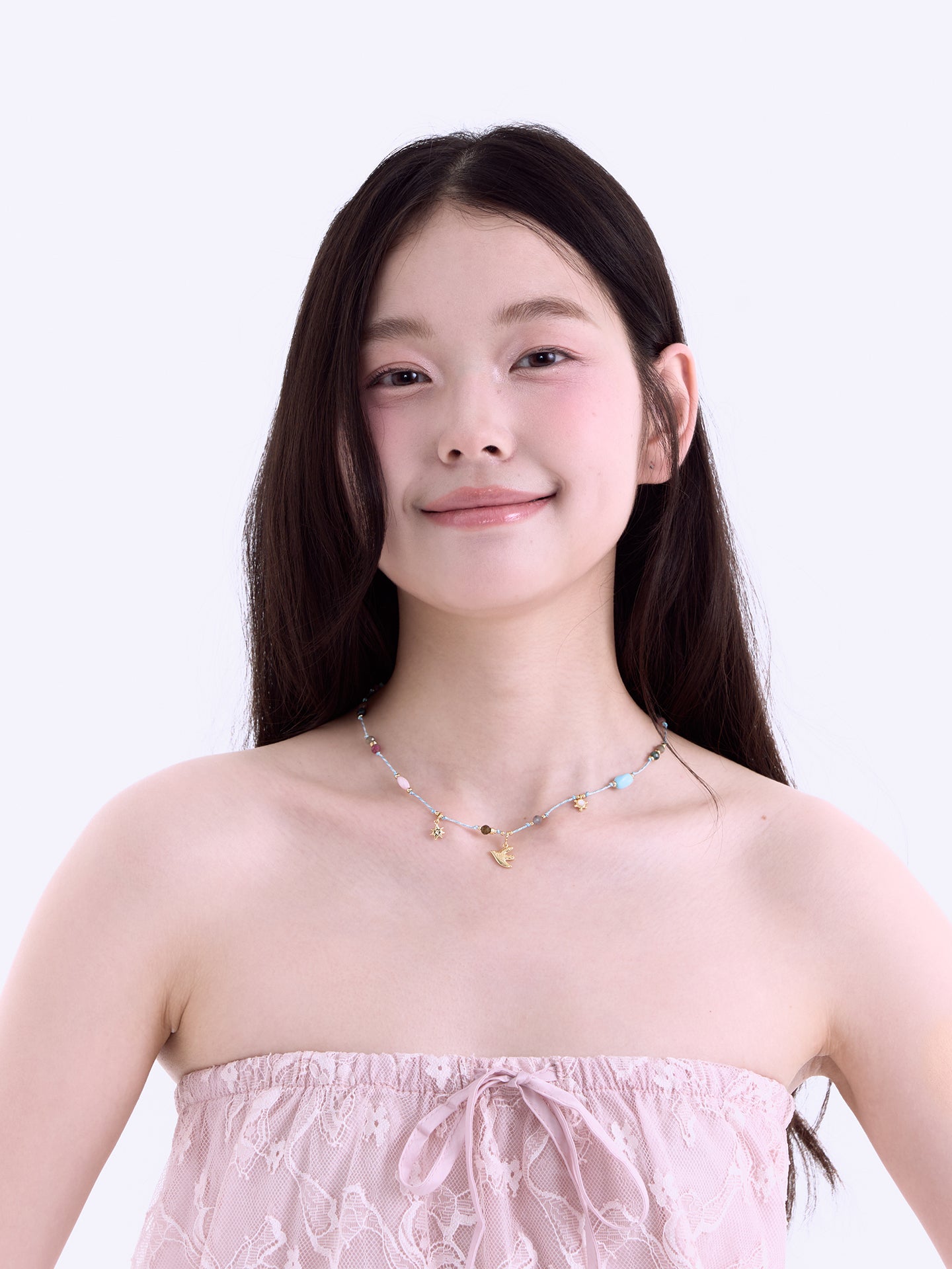 XTASTE Bird Tourmaline Knot Necklace