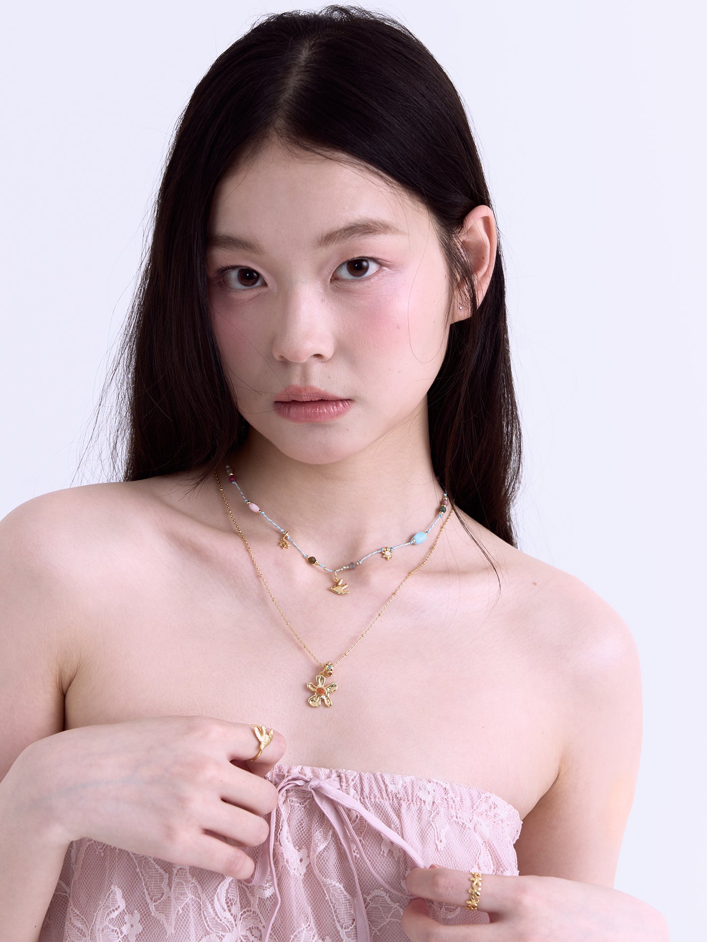 XTASTE Floral Chain Necklace