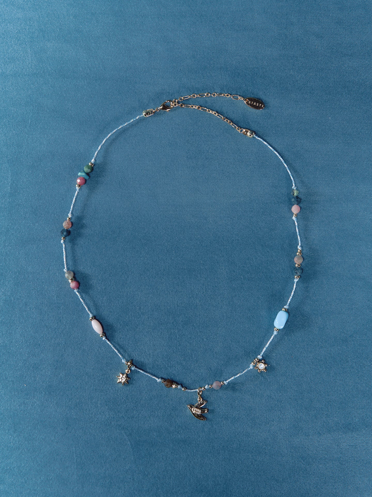 XTASTE Bird Tourmaline Knot Necklace
