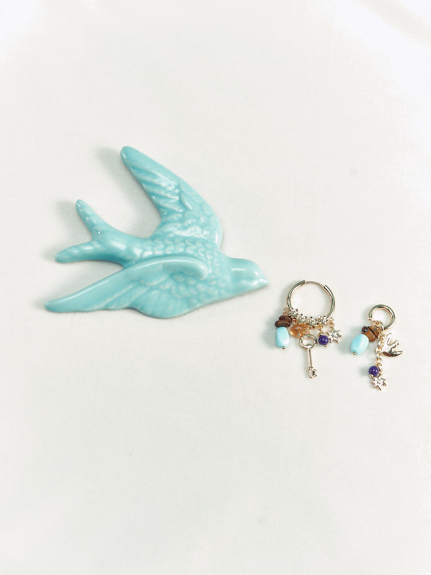XTASTE Key Multi-stone Earrings (Pair)