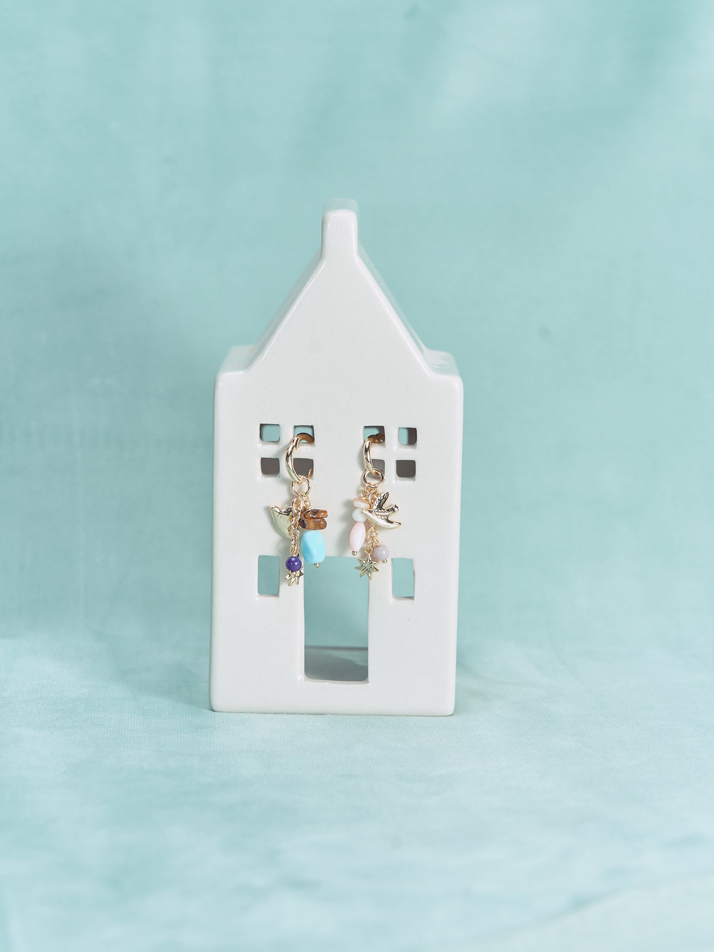 XTASTE Key Multi-stone Earrings (Pair)