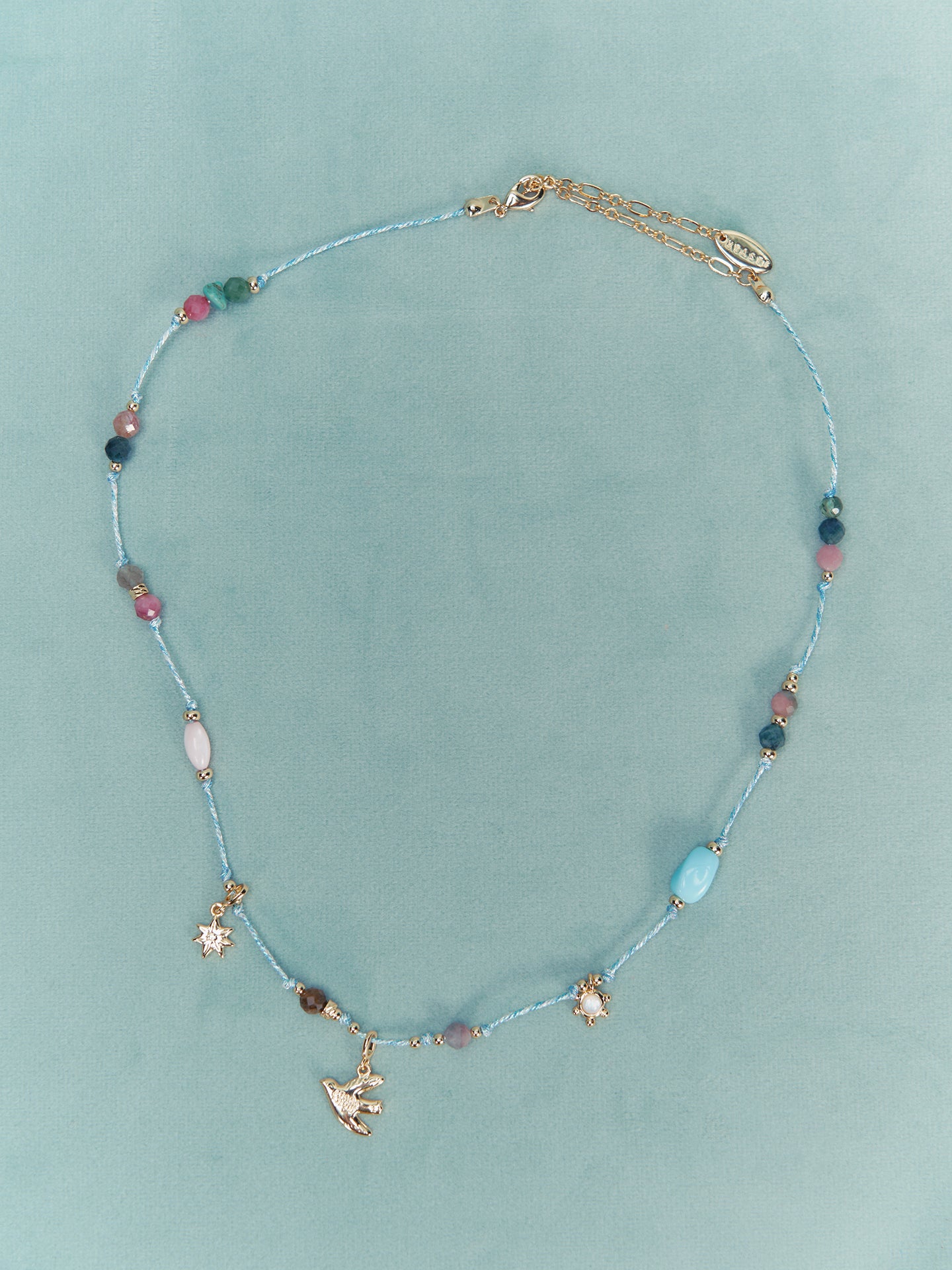 XTASTE Bird Tourmaline Knot Necklace