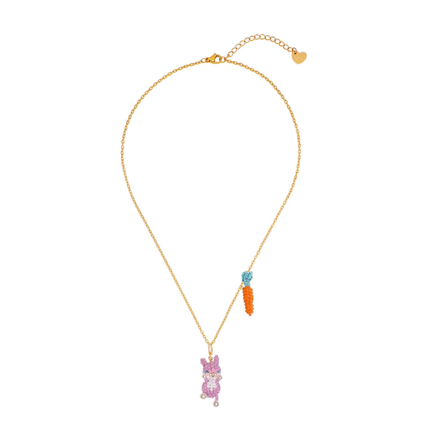 SNBC Purple Rabbit Carrot Necklace