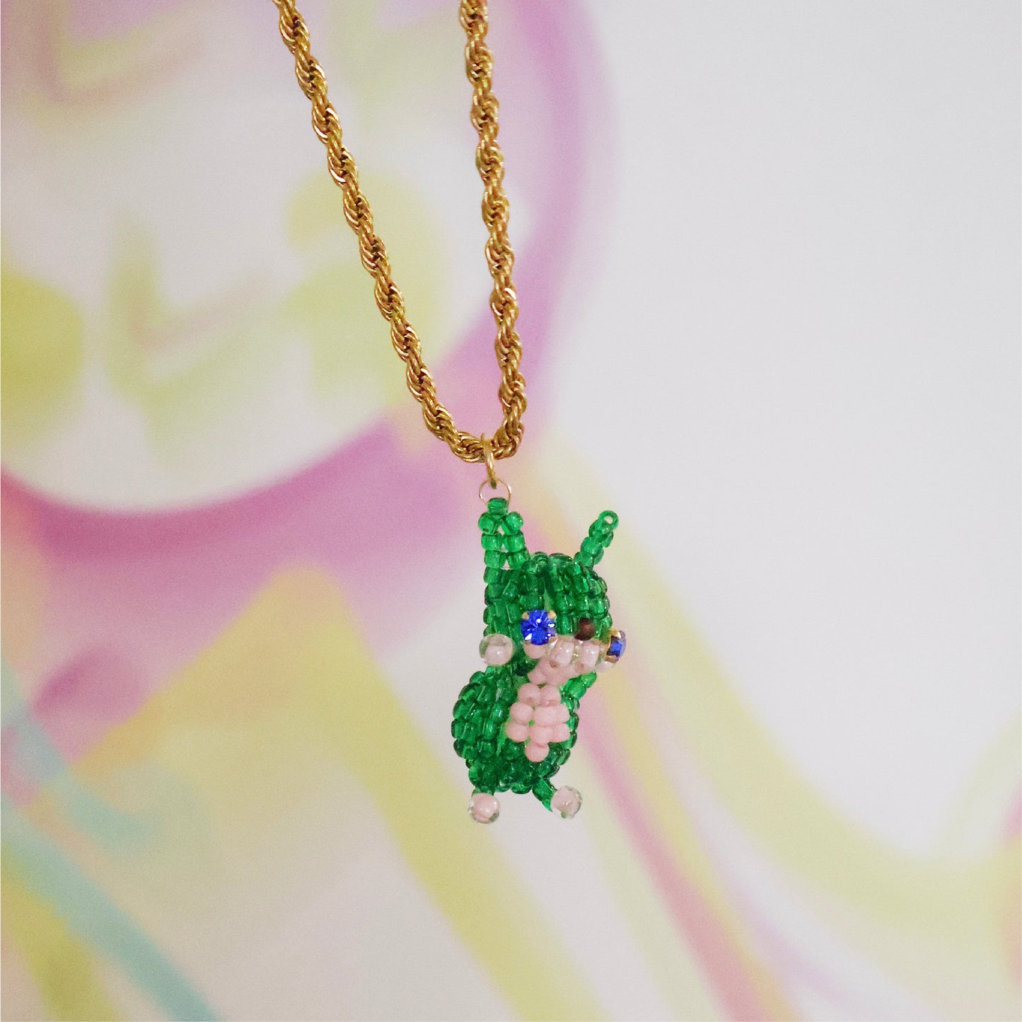 SNBC Gemstone Rabbit Necklace