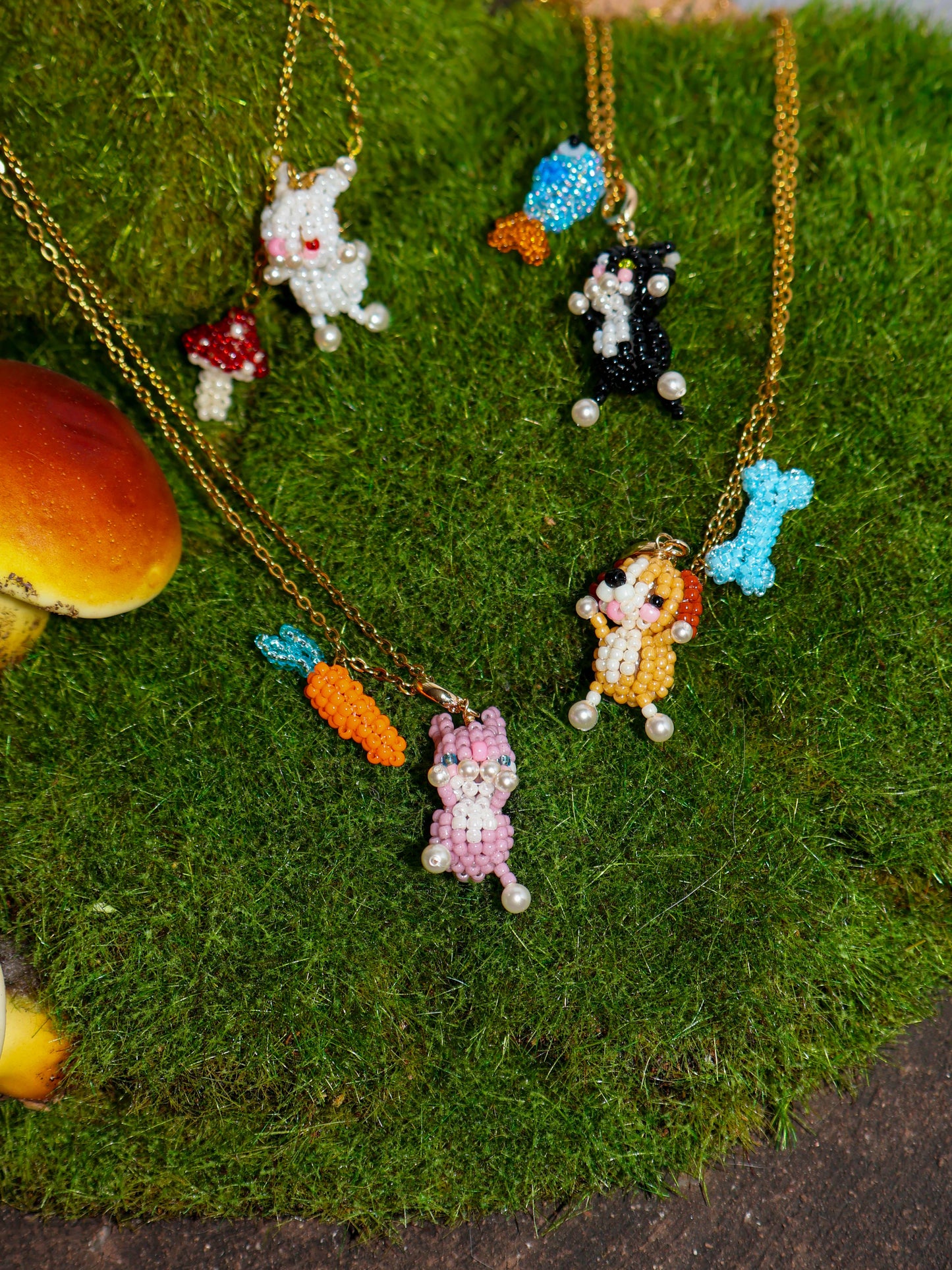 SNBC Cow Cat Fish Necklace