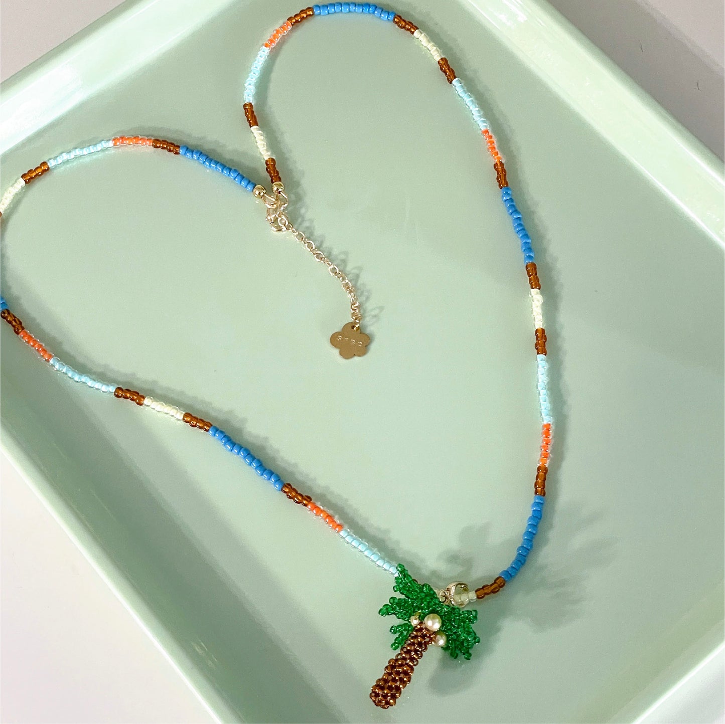 SNBC Coconut Tree Beaded Necklace