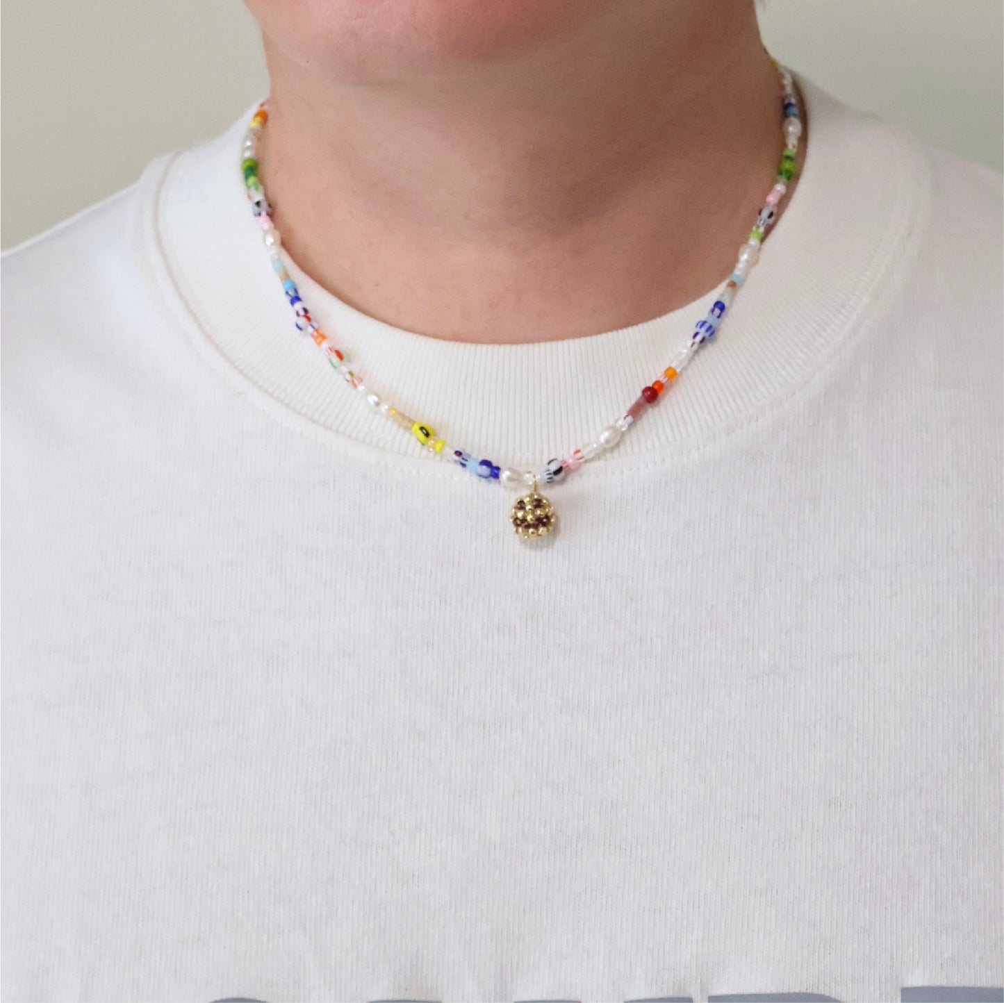 SNBC Colorful Beaded Necklace