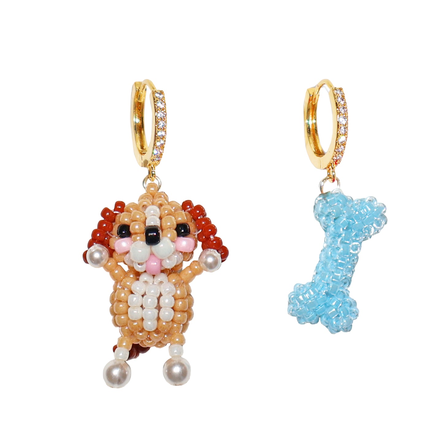 SNBC Dog Bone Earrings (a pair)
