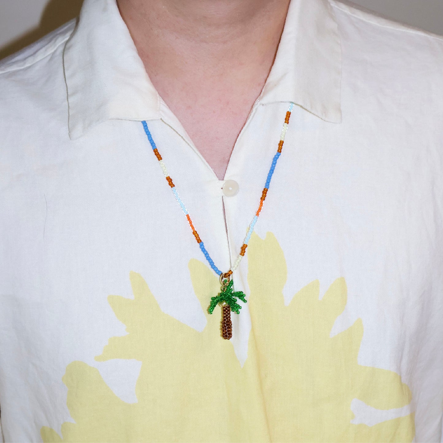 SNBC Coconut Tree Beaded Necklace