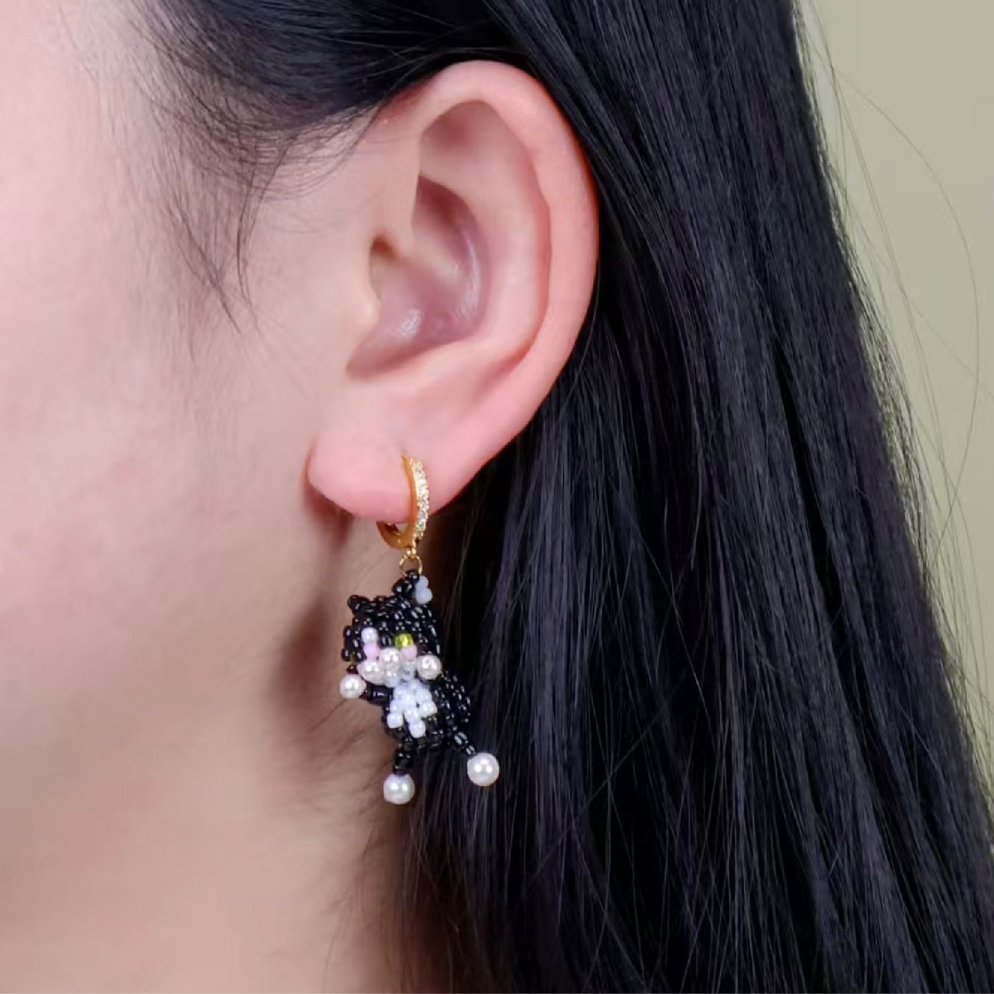 SNBC Dog Bone Earrings (a pair)