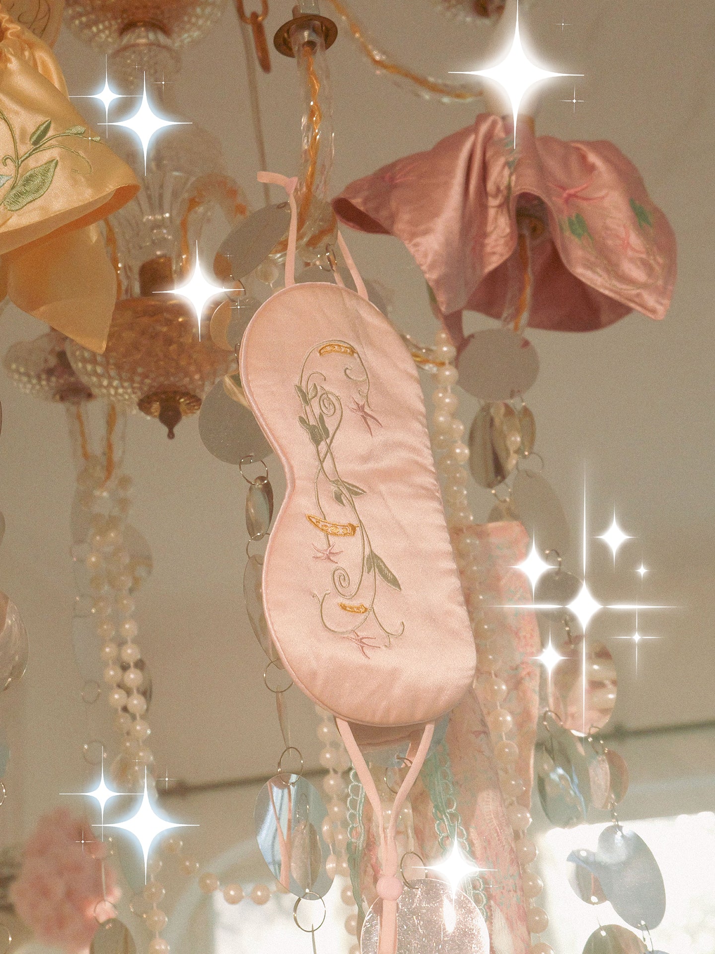 Within Without Pea Tip Pattern Silk Eye Mask