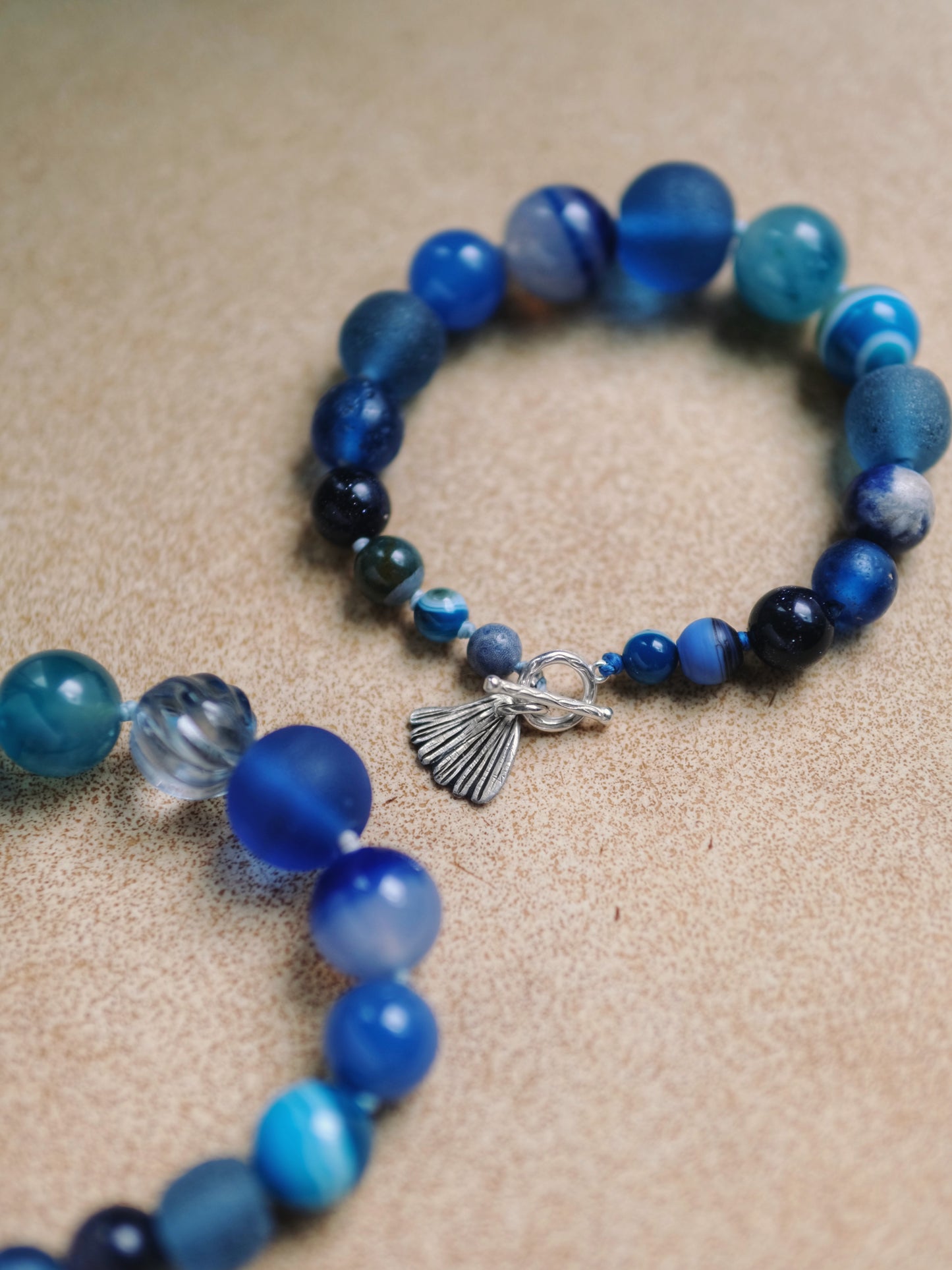 MERE Blue Bubble Necklace