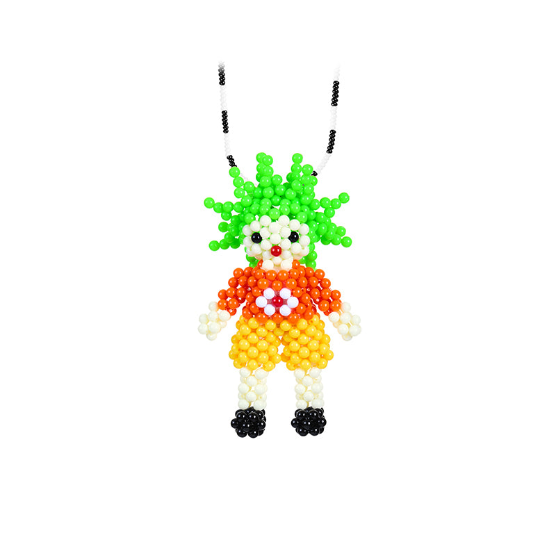 CHICHABOOM Small KIKO Spiky Little Man Beaded Necklace