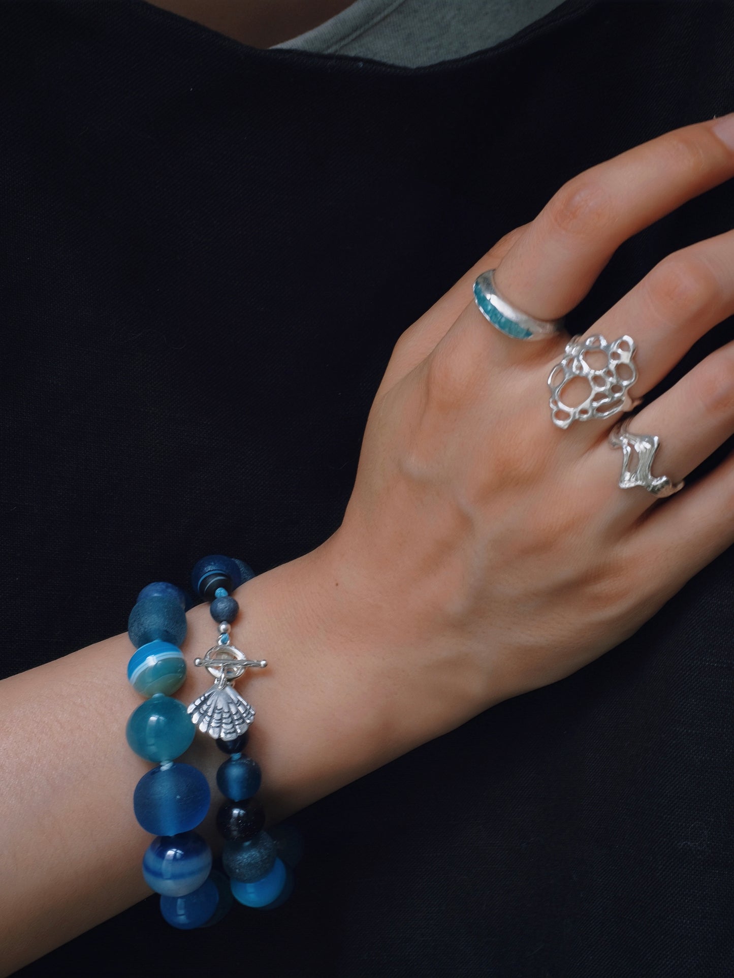 MERE Blue Bubble Bracelet