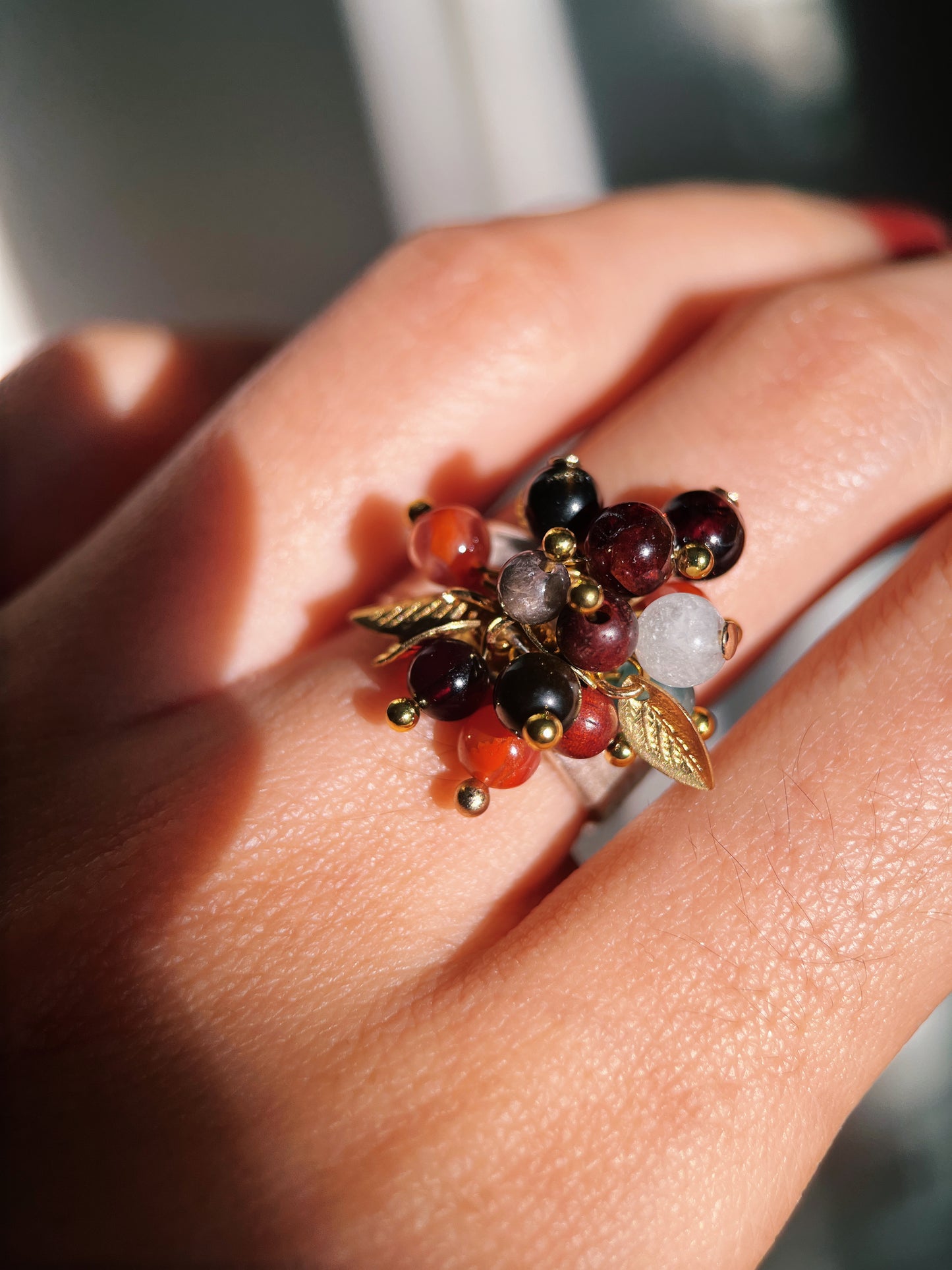 MERE Black Currant Open Ring
