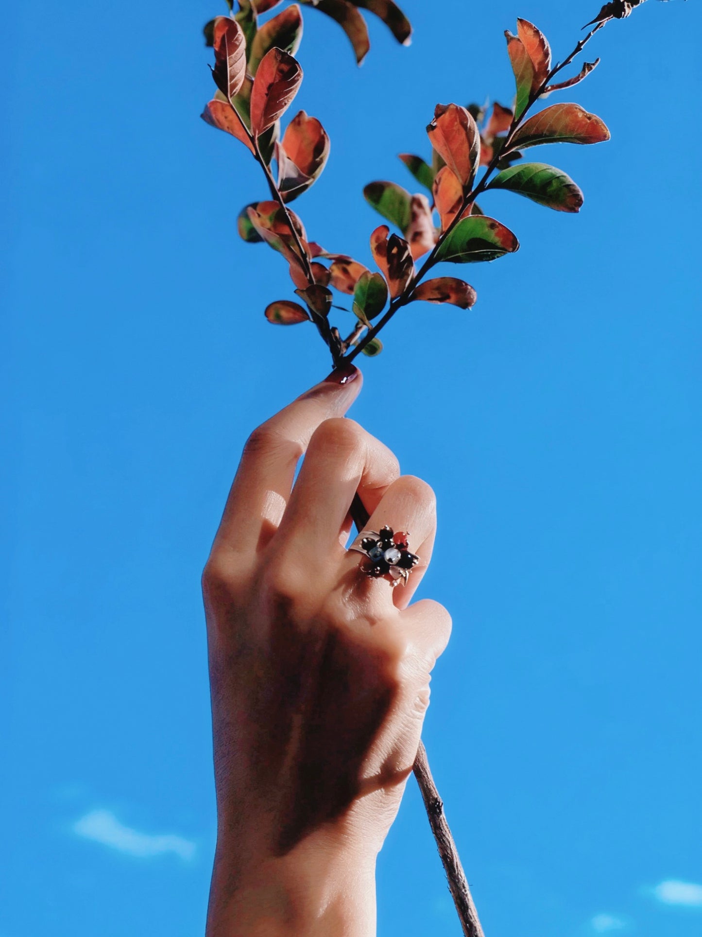MERE Black Currant Open Ring