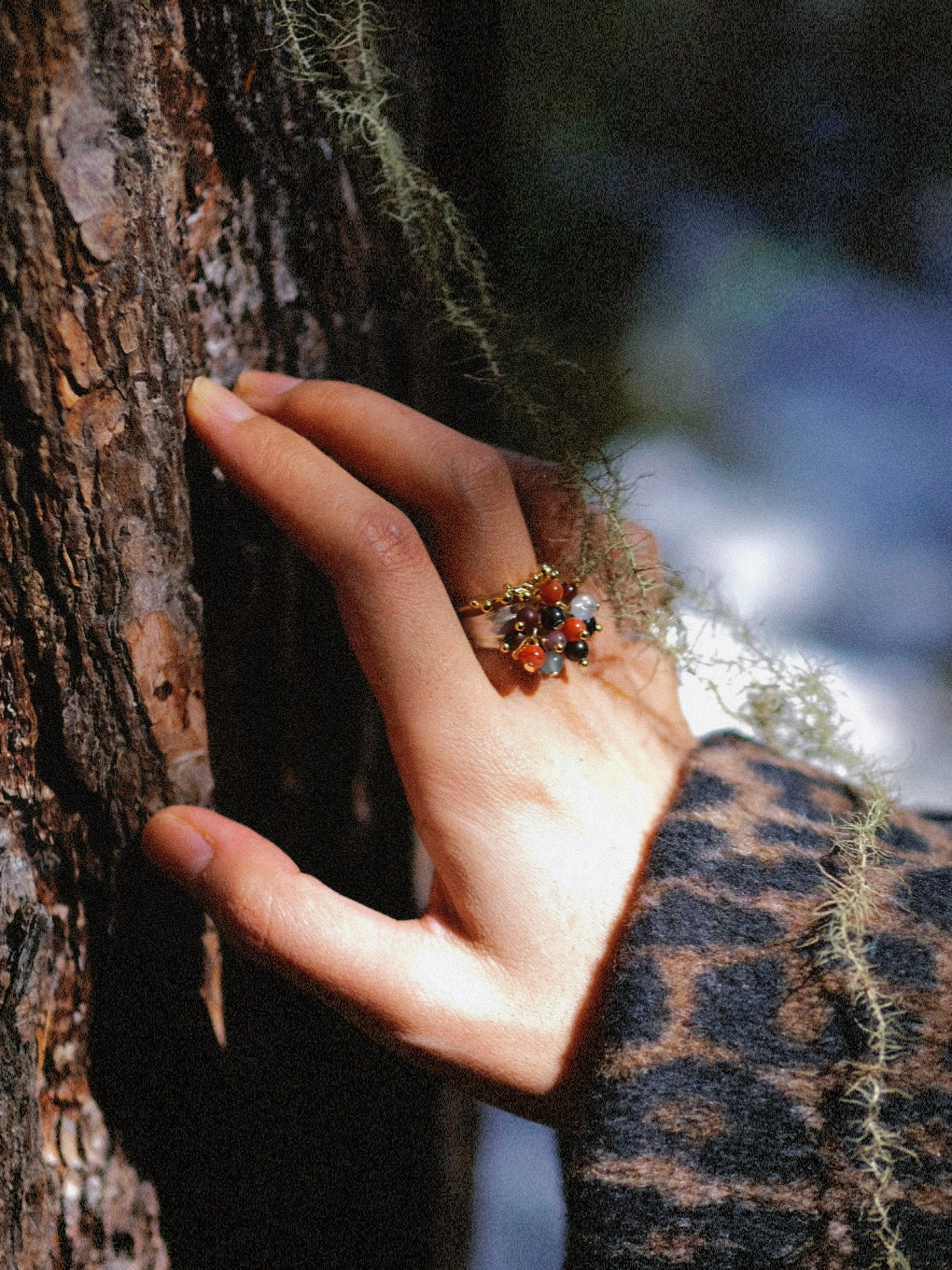 MERE Black Currant Open Ring