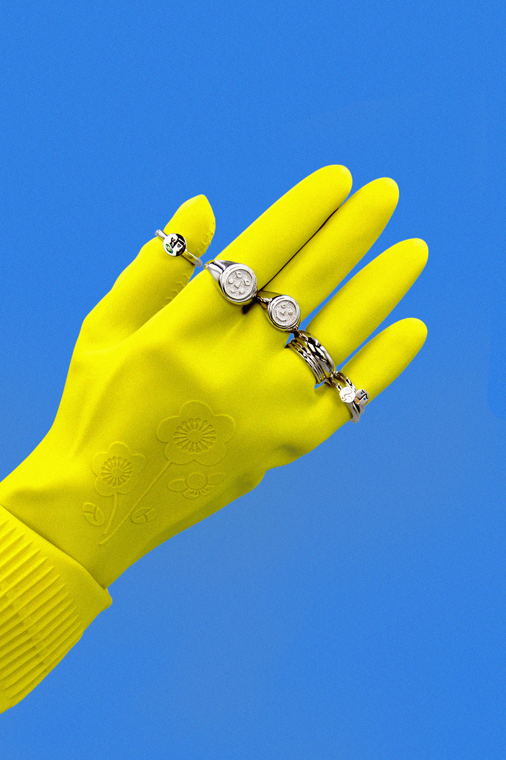 SNOW STUDIOS “JOJO” 925 Silver Delicate Circle Trendy Friendship Ring