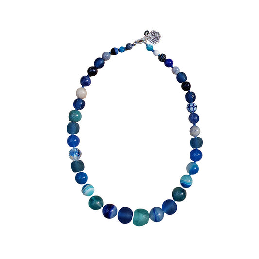 MERE Blue Bubble Necklace