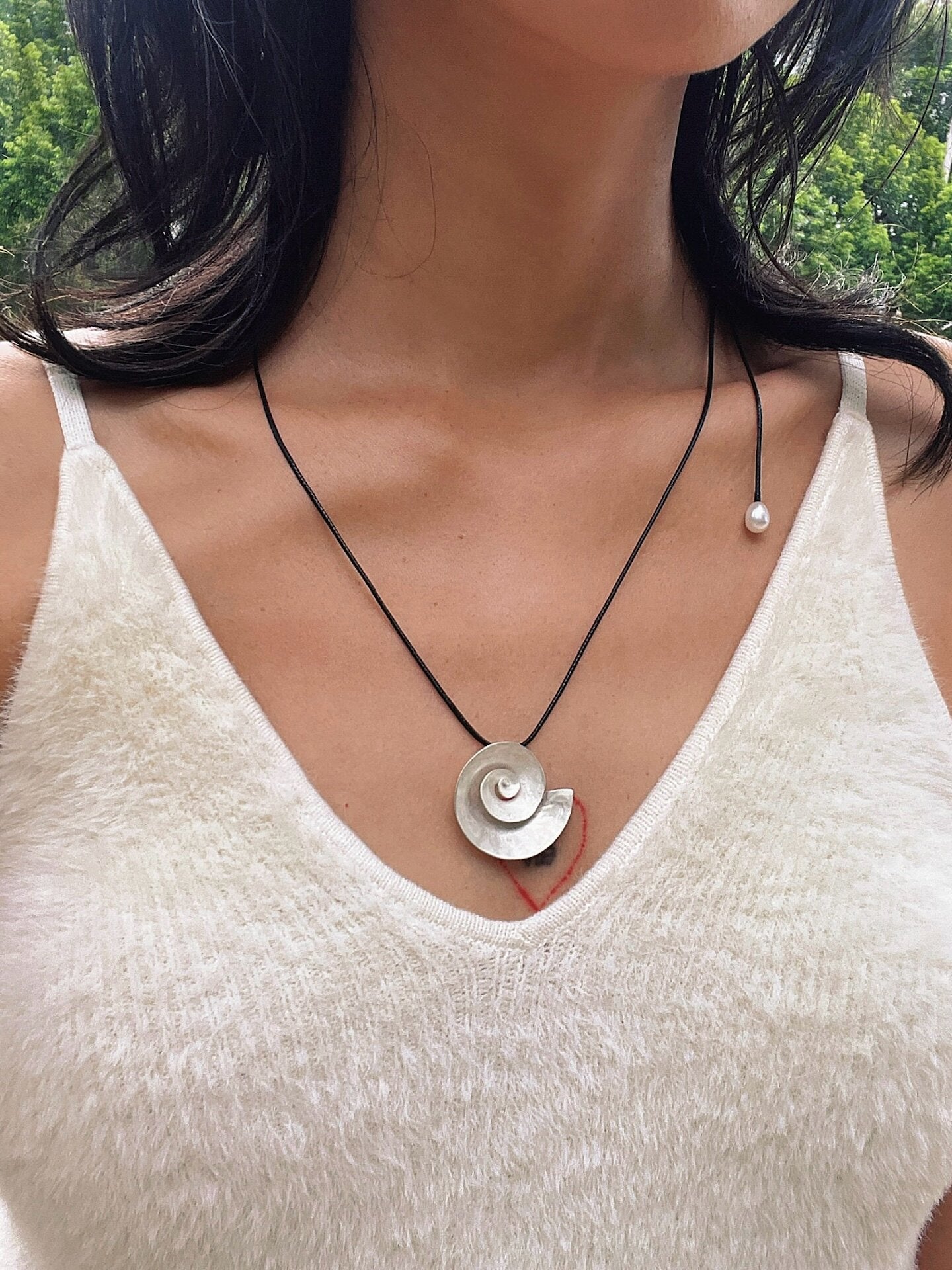 MERE Spiral Shell Necklace