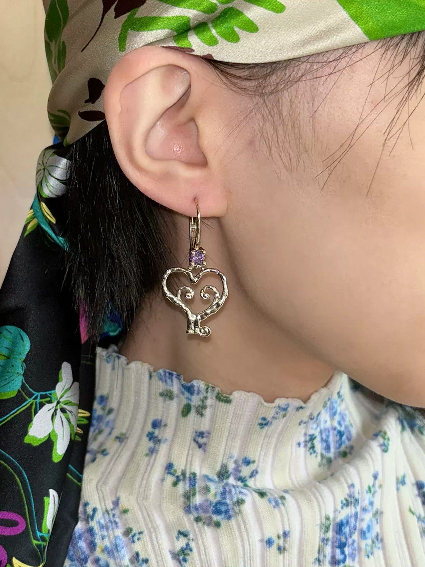 USELESS OBJECTS Infinity Key Key Earrings Pair