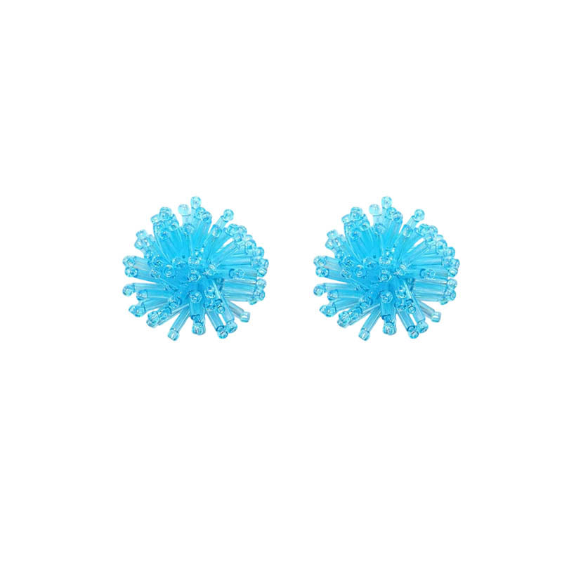 SNBC Puffy Ball Ear Clips (a pair)