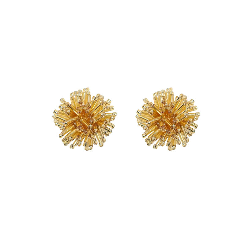 SNBC Puffy Ball Ear Clips (a pair)