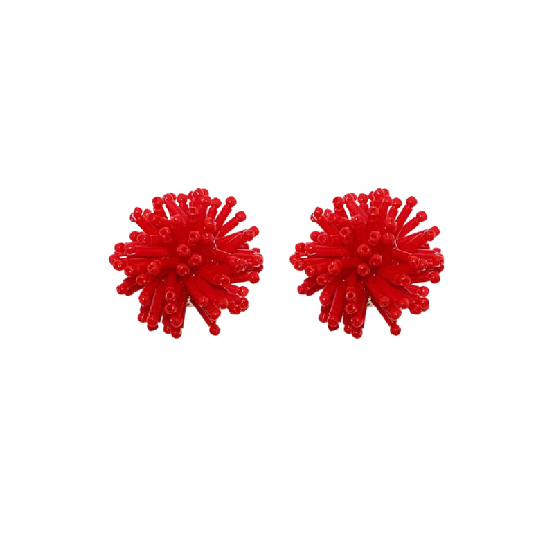 SNBC Puffy Ball Ear Clips (a pair)