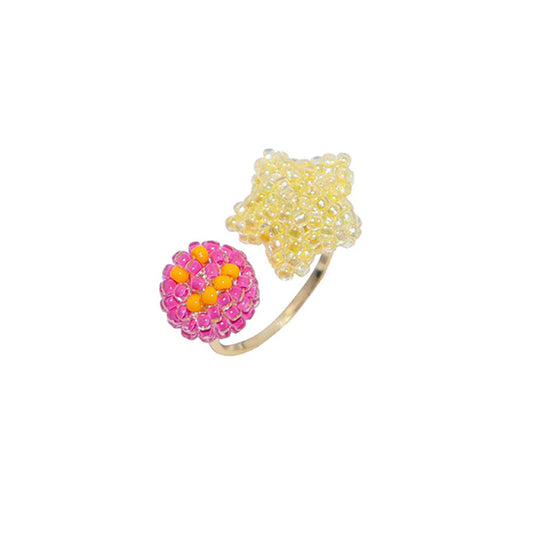 SNBC Smiley Star Open Ring