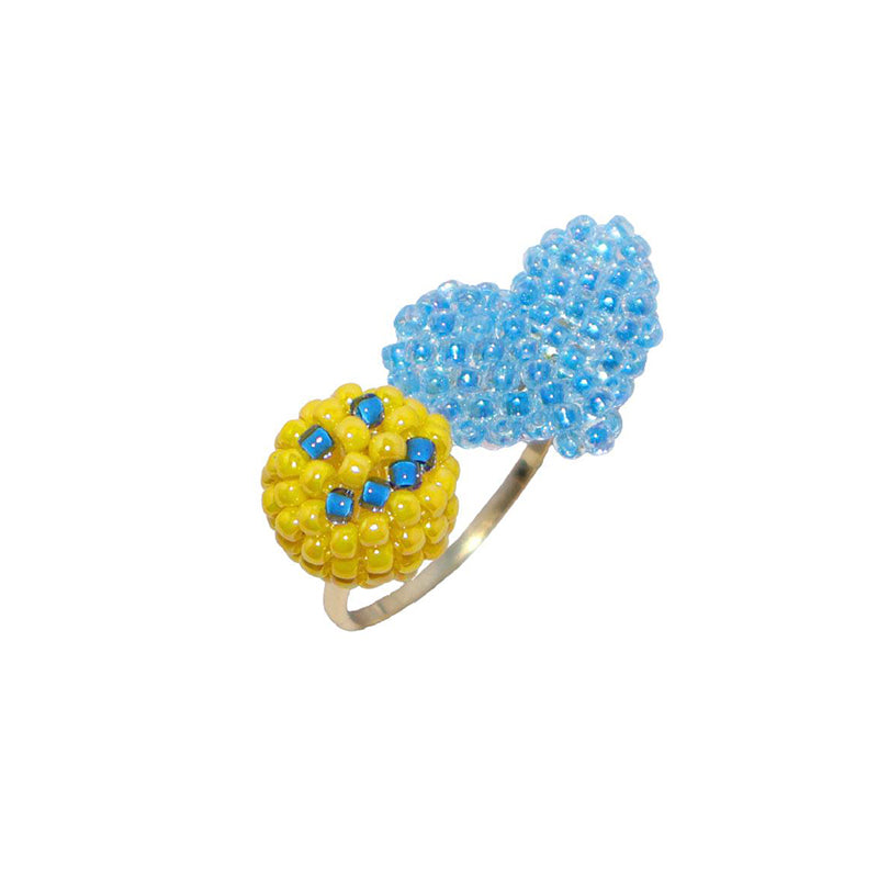SNBC Smiley Star Open Ring