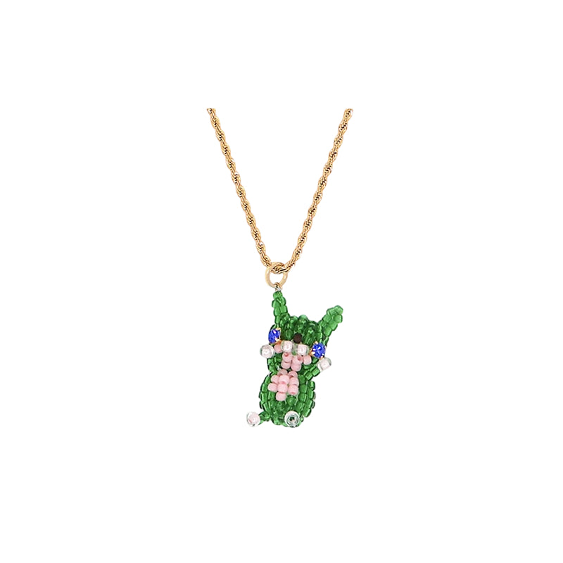 SNBC Gemstone Rabbit Necklace