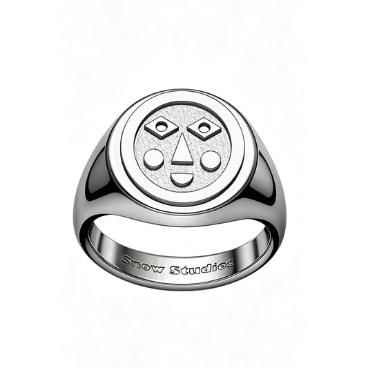 SNOW STUDIOS “BOBO” Classic Seal Style 925 Silver Ring