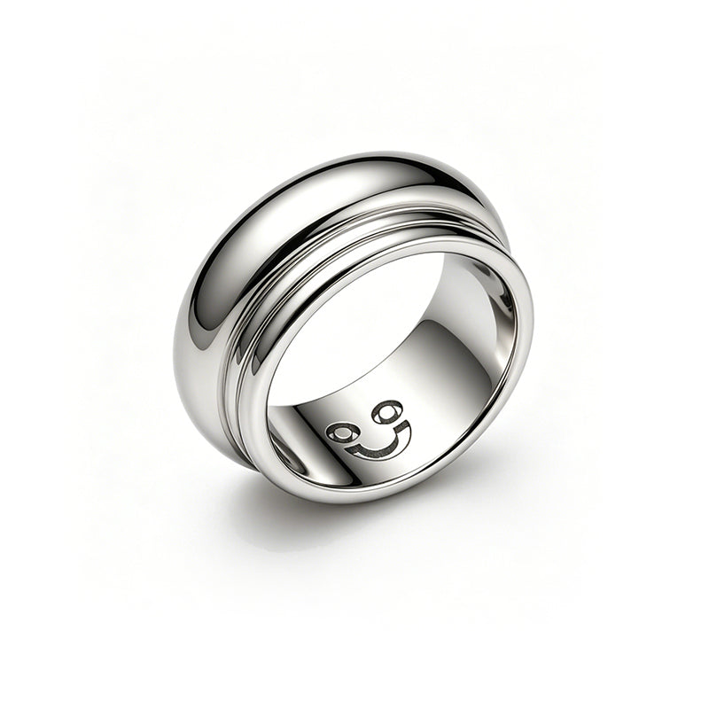 SNOW STUDIOS “TRIPLE” Three-Ring Minimalist 925 Silver Ring