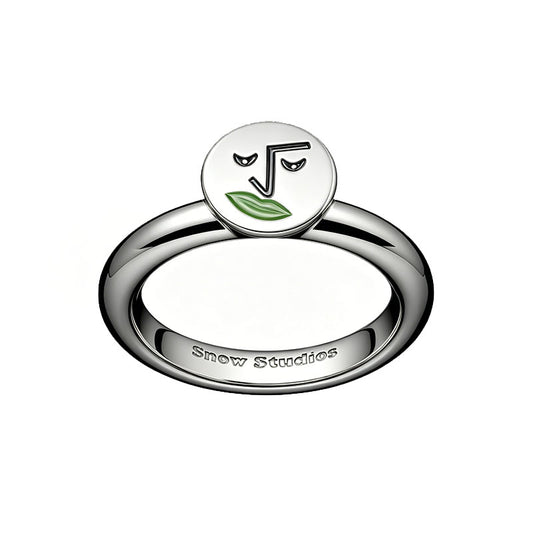 SNOW STUDIOS “ZIM” 925 Silver Delicate Circle Layered Trendy Friendship Ring