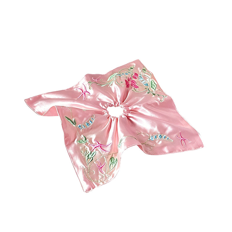 Within Without Pea Tip Pattern Satin Hair Tie