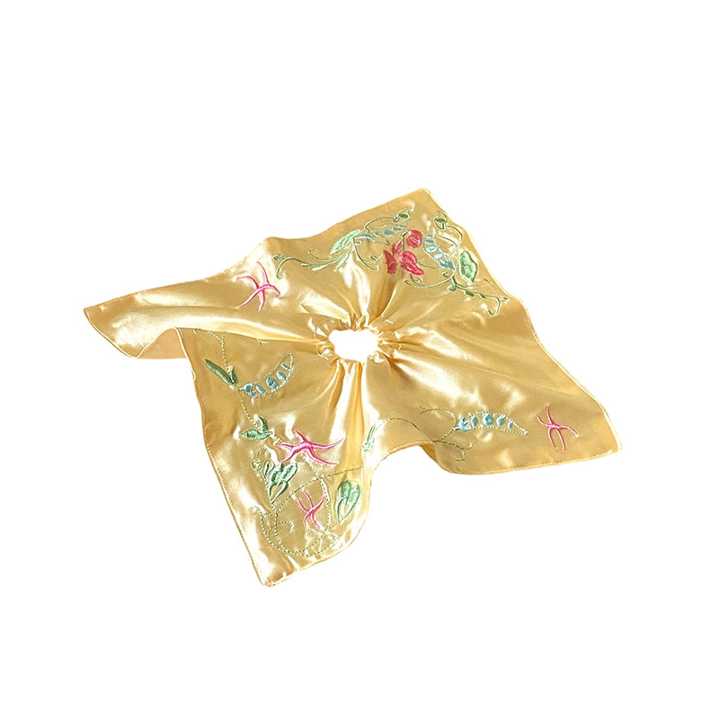 Within Without Pea Tip Pattern Satin Hair Tie