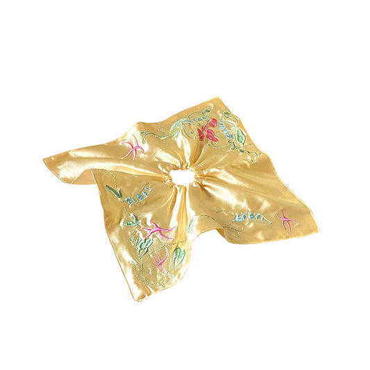 Within Without Pea Tip Pattern Satin Hair Tie