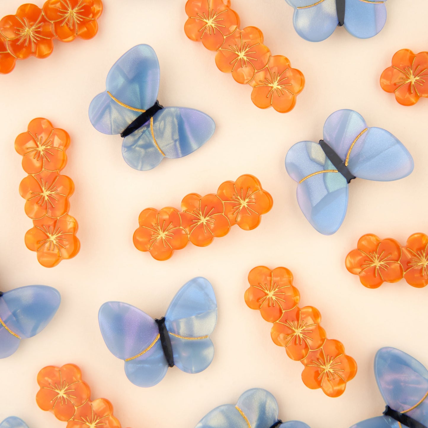 Coucou Suzette Lavender Butterfly Hair Clip