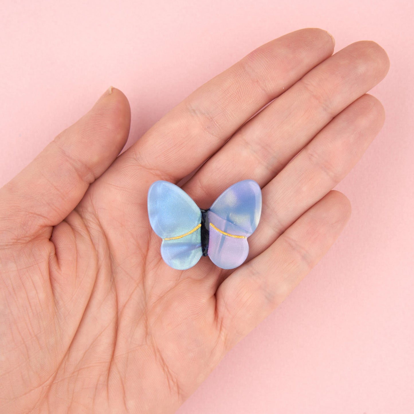 Coucou Suzette Lavender Butterfly Hair Clip