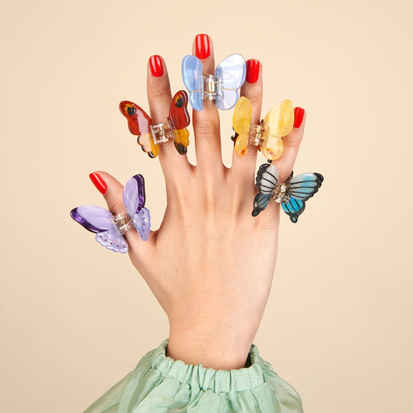 Coucou Suzette Lavender Butterfly Mini Hair Claw